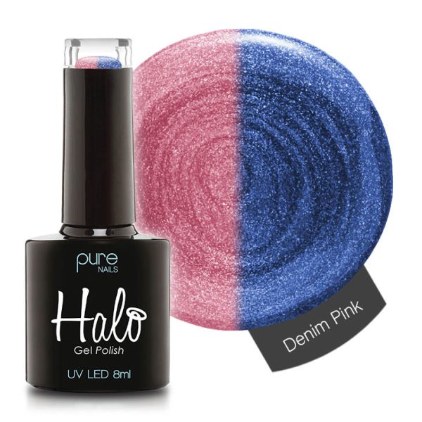 Halo Gel Polish 8ml Denim/Pink