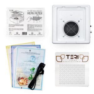 Teri Turbo M white (silver mesh) - Mobiel afzuigsysteem met HEPA filter - Afbeelding 4