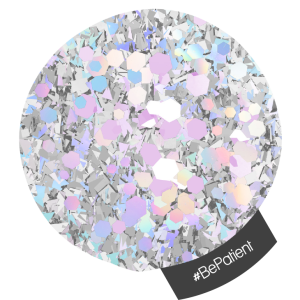 NA326 #BePatient Multi Hex Glitter