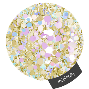 NA331 #BePretty Multi Hex Glitter