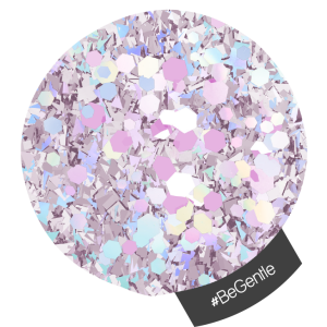NA332 #BeGentle Multi Hex Glitter
