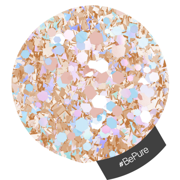 NA333 #BePure Multi Hex Glitter