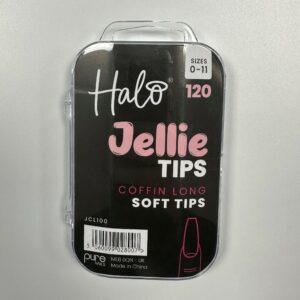 Halo Jellie Nail Tips 120s Coffin Long - JCL100