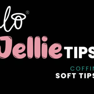 Halo Jellie Nail Tips 480s Coffin Artwork - JC101