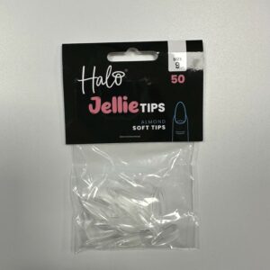 Halo Jellie Nail Tips 50st Almond Sizes 9 - JA119