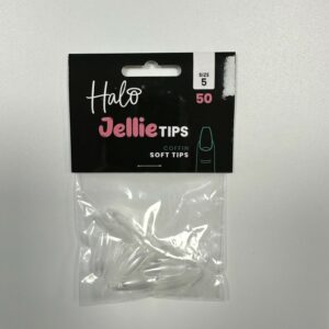 Halo Jellie Nail Tips 50st Coffin Sizes 5 - JC115