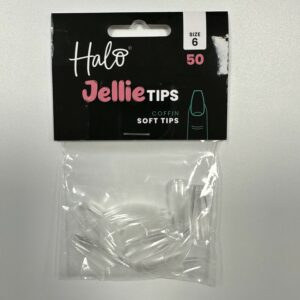 Halo Jellie Nail Tips 50st Coffin Sizes 6 - JC116