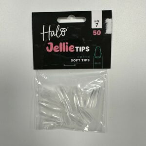 Halo Jellie Nail Tips 50st Coffin Sizes 7 - JC117