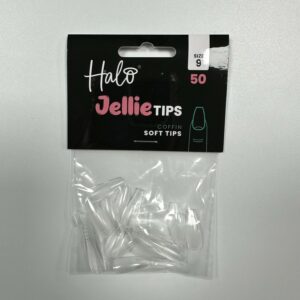 Halo Jellie Nail Tips 50st Coffin Sizes 9 - JC119