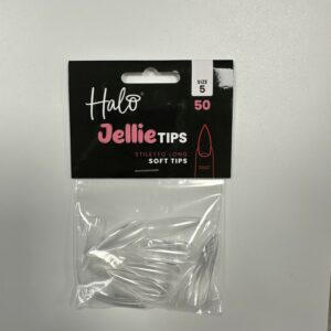 Halo Jellie Nail Tips 50st Stiletto Long Sizes 5 One Size - Afbeelding 2