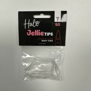 Halo Jellie Nail Tips 50st Stiletto Long Sizes 7 - JSL117