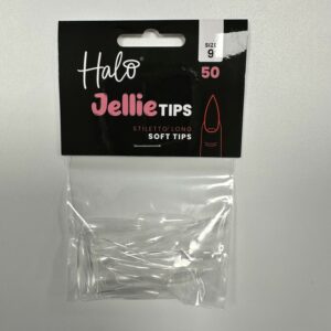 Halo Jellie Nail Tips 50st Stiletto Long Sizes 9 - JSL119