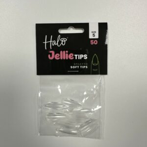 Halo Jellie Nail Tips 50st Stiletto Sizes 5 - JS115
