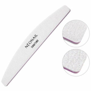NEONAIL Nail File Grey Halfmoon 100-180 - 4504