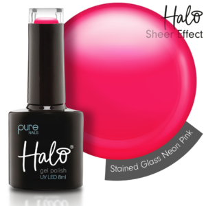 HGP104 - Stain Glass Neon Pink Swatch & Bottle